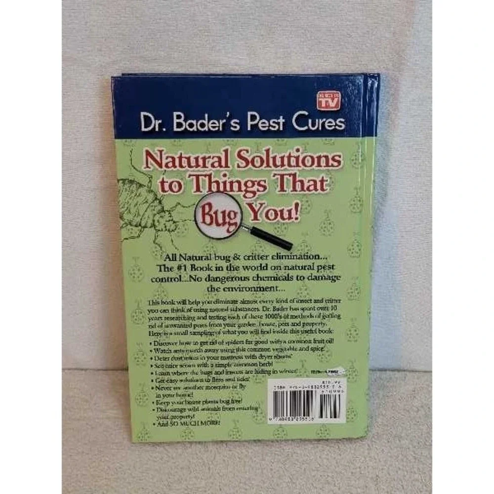 Dr. Bader's Pest Cures Natural Solutions Things Bug You Book